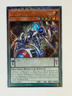 Yugioh ERROR Name Shift Disablaster the Negation Fortress MP25-EN084 Secret Rare - Image 1