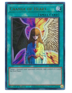 Change of Heart RA01-EN050 Prismatic Ultimate Rare 1st Edition NM Yugioh - Image 1