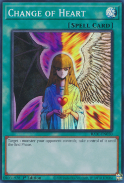 Change of Heart RA01-EN050 Super Rare 1st Edition NM Yugioh - Image 1
