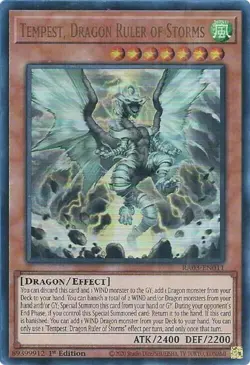 Tempest, Dragon Ruler of Storms RA03-EN011 Ultra Rare 1st Edition NM Yugioh - Image 1