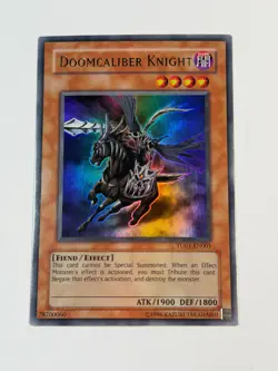 Yugioh EURO Doomcaliber Knight TU01-EN001 Ultra Rare Promo NM - Image 1