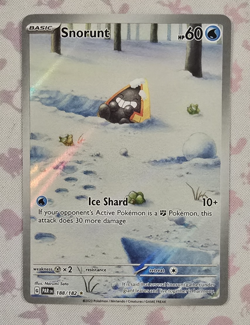 Pokemon Card Snorunt 188/182 Paradox Rift Full Art Illustration Art Holo - Image 1