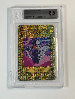 BGS 8.5 NM-MT 1998 Toei Poker Card Ghost GOLD FOIL HOLO *CRACKED Yugioh - Image 1