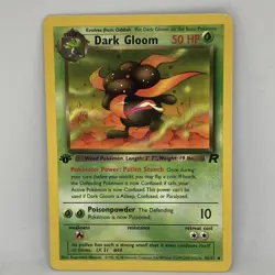 Dark Gloom 1st Edition 36/82 Team Rocket Pokemon Card Near Mint NM English A - Image 1