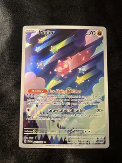 Pokemon TCG Minior Card 201/182 Paradox Rift Holo Illustration Rare NM Condition - Image 1