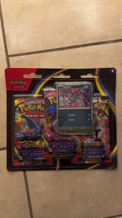 Pokemon Phantasmal Flames 3 Pack Blister SEALED Promo Card Booster,Sneasel Promo - Image 1