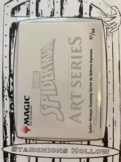 MTG Spider-Woman, Stunning Savior Art Card (Gold-Stamped Planeswalker Symbol) - Image 2