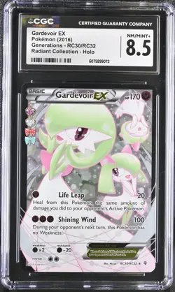 CGC 8.5 Gardevoir EX Generations RC30/RC32 Radiant Collection Holo Pokemon Card - Image 1