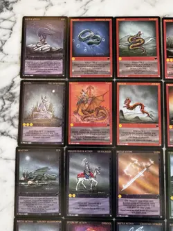 Huge Lot 89 Vintage WYVERN CCG Expansion Set Cards NICE!! - Image 2