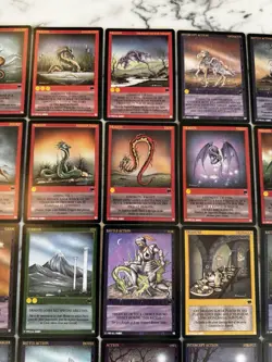 Huge Lot 89 Vintage WYVERN CCG Expansion Set Cards NICE!! - Image 3