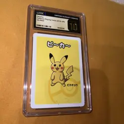 CGC 10 Pristine Pikachu Old Maid Playing Cards 2019 Japanese Pokemon Card - Image 1