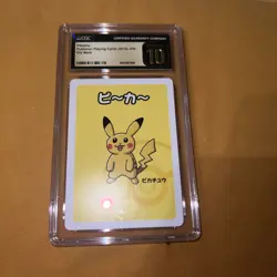 CGC 10 Pristine Pikachu Old Maid Playing Cards 2019 Japanese Pokemon Card - Image 2
