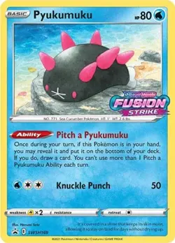 Pyukumuku (Prerelease, #SWSH169) - SWSH - Sword & Shield Promo Cards NM Pokemon - Image 1
