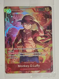 Sealed Promo One Piece CARD Treasure Booster Monkey.D.Luffy ST10-006 SR - Image 1