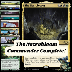 MTG Commander EDH Complete 100 Card Deck The Necrobloom Custom Pre Con Landfall - Image 1