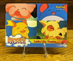 Looks Like Trouble Pikachu's Vacation Pokemon Card #44 Buru,Raichu,Cubone,Marill - Image 1