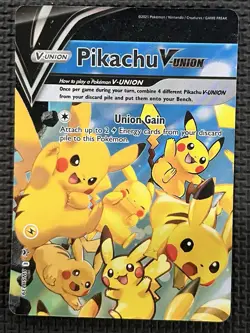 Pikachu V Union SWSH139 Sword & Shield Black Star Promo Holo Pokemon Card TCG NM - Image 1