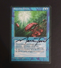 MTG - Magic: The Gathering - Mana Drain - Legends (LP) (ITALIAN) (SIGNED) - Image 1