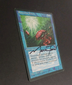 MTG - Magic: The Gathering - Mana Drain - Legends (LP) (ITALIAN) (SIGNED) - Image 2