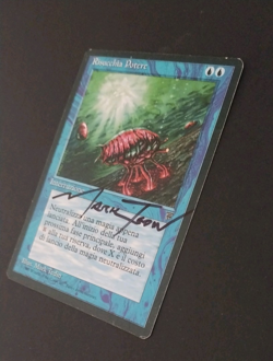 MTG - Magic: The Gathering - Mana Drain - Legends (LP) (ITALIAN) (SIGNED) - Image 3