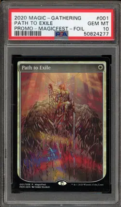 Magic The Gathering MTG Path to Exile MagicFest Foil #001 PSA 10 Gem Mint - Image 1