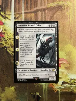 Summon: Primal Odin NM Final Fantasy MTG - Image 1