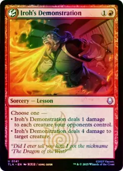Iroh's Demonstration Avatar: The Last Airbender NM MTG Foil - Image 1