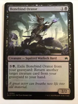 MTG Bloomburrow Bonebind Orator Foil 0084 NM - Image 1