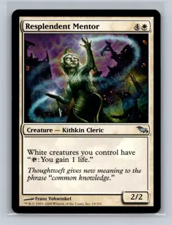 Resplendent Mentor 1x MtG Shadowmoor LP - Image 1