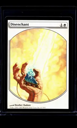 2007 MTG Magic The Gathering MPRP Magic Player Rewards Full Art Promo Disenchant - Image 1