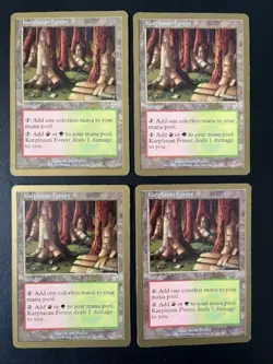 MTG- Karplusan Forest x4 - 2002 Sydeny World Championship Deck - Image 1