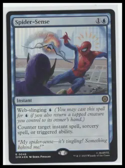 🕷 MTG Marvel’s Spider-Man Spider-Sense Foil - Rare Instant 🕷 - Image 1