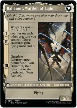 Dion, Bahamut's Dominant / Bahamut, Warden of Light - 0016 - Final Fantasy - MTG - Image 2
