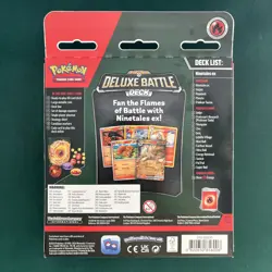 Pokemon TCG Ninetales ex Deluxe Battle Deck 60 Cards Playmat Deck Box Coin Foil - Image 3