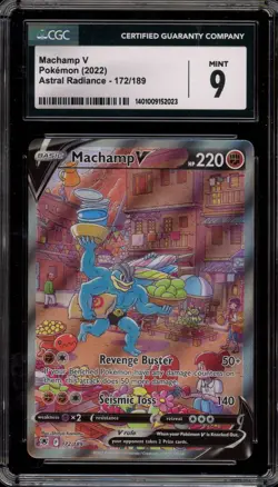 Pokemon Machamp Astral Radiance Full Alt Art #172 CGC 9 Mint - Image 1