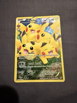 Pikachu Full Art Generations: Radiant Collection RC29/RC32 Pokemon TCG Damaged - Image 1