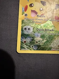 Pikachu Full Art Generations: Radiant Collection RC29/RC32 Pokemon TCG Damaged - Image 3