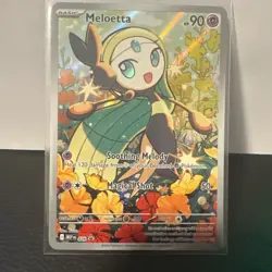 Meloetta 026 Mega Evolution Black Star Promo Illustration Rare Pokemon TCG MINT - Image 1