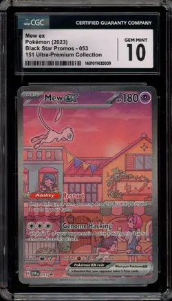 Pokemon Mew ex 151 Ultra-Premium Coll. Full Art Promo SVP EN 053 CGC 10 Gem Mint - Image 1