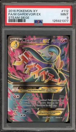 Pokemon M Gardevoir EX XY Steam Siege Full Art #112 PSA 9 Mint - Image 1