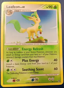 Pokemon - Leafeon 45/111 - Platinum Rising Rivals - Vintage 2009 - LP - Image 1