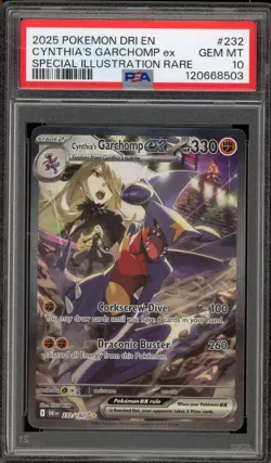 Pokemon Cynthia's Garchomp ex Destined Rivals SIR #232 PSA 10 Gem Mint - Image 1