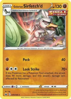 4x Galarian Sirfetch'd - 079/198 - Rare - Reverse Holo NM-Mint Pokemon SWSH06 - - Image 1