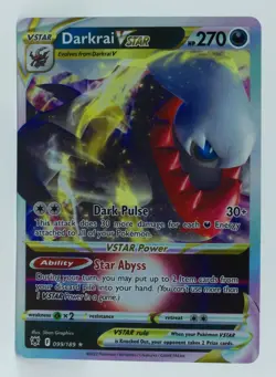 Pokemon Sword & Shield Astral Radiance #099/189 Darkrai VSTAR - Image 5