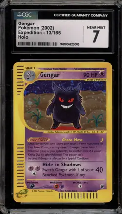 Pokemon Gengar Expedition Holo Rare #13 CGC 7 - Image 1