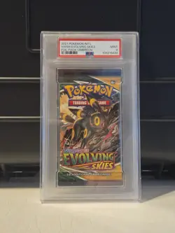 Pokemon PSA 9 MINT Evolving Skies Booster Pack Umbreon - Image 1