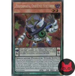 Yugioh Performapal Odd-Eyes Synchron BLLR-EN004 Secret Rare 1st Edition NM - Image 1