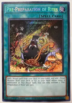 Yugioh! - Pre-Preparation of Rites - RA01-EN055 - Secret Rare - NM/M - Image 1
