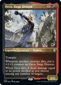 ORCA, SIEGE DEMON (ETCHED) (DMC) Dominaria United Commander - MTG - NM - Image 1