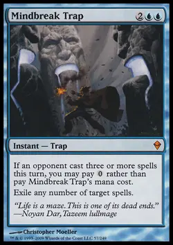 MTG MINDBREAK TRAP ENGLISH EXC - TRAPPOLA ROMPICAPO - ZEN - MAGIC - Image 1